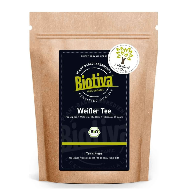 Biotiva Té blanco Pai Mu Tan orgánico