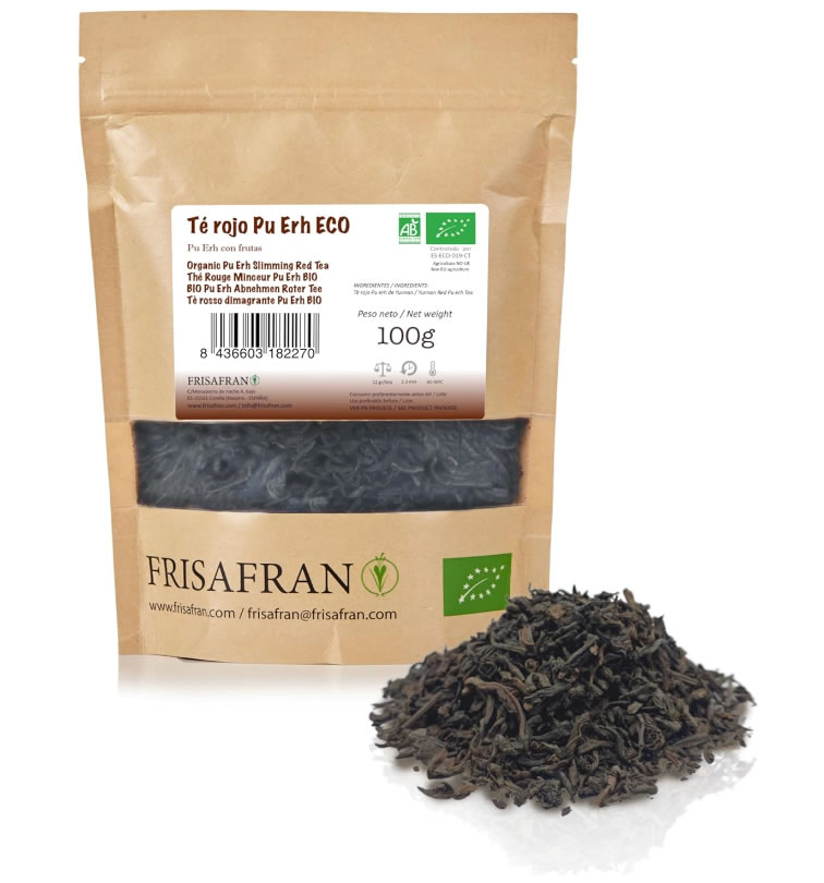 Té rojo Pu Erh Ecológico Granel de la marca Frisafran