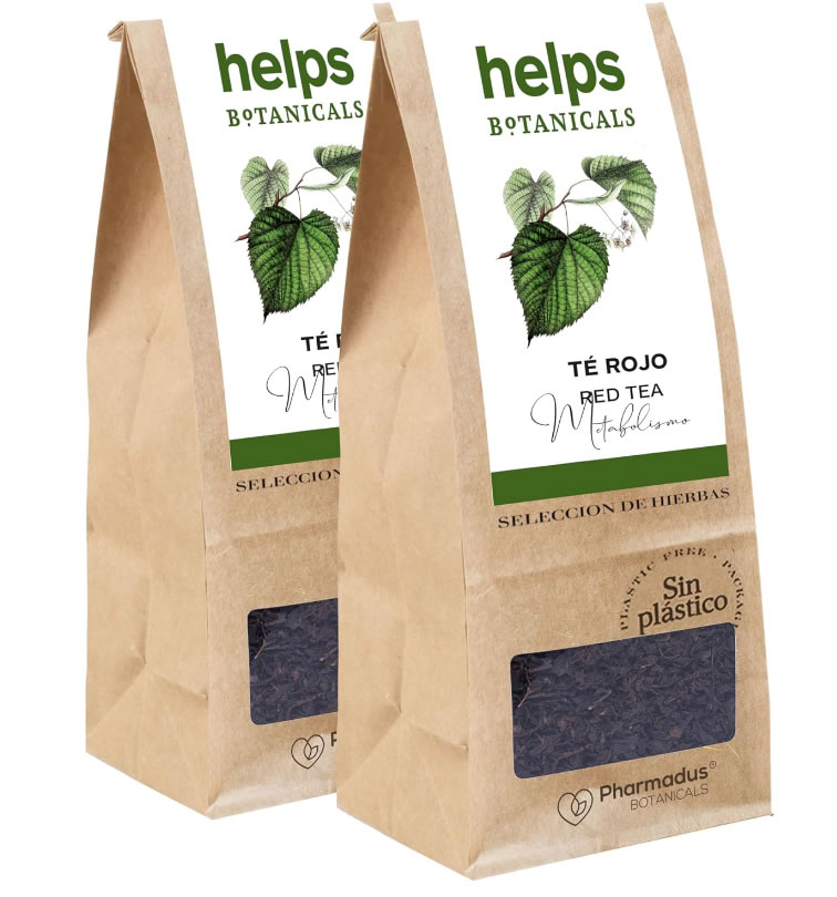 HELPS INFUSIONES - Té Rojo Pu Erh A Granel 100% Natural.